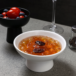 陶瓷茶点盘小号日式简约高脚点心盘糕点盘精致冰淇淋碗小菜干果碟