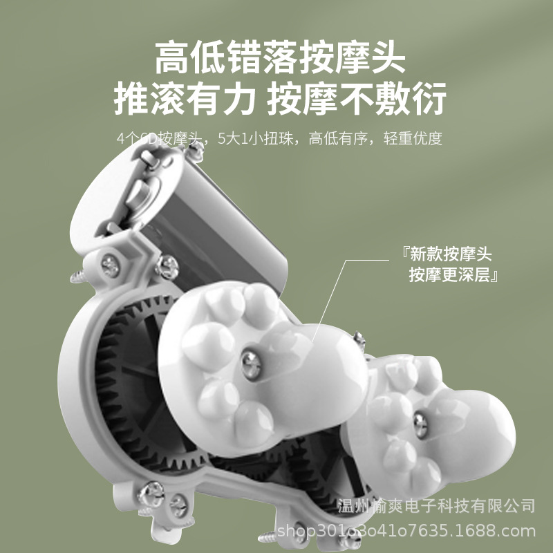 多功能颈椎按摩枕振动热敷颈部按摩器揉捏护颈C型舒适