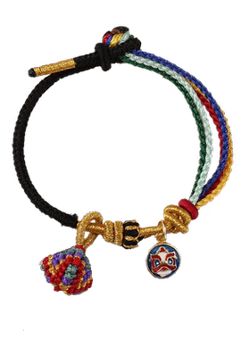 宇熙端午节五彩绳醒狮小粽子