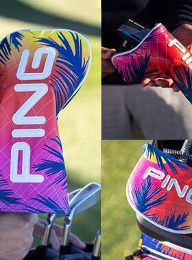 大师赛限量PING高尔夫25款夏威夷电燃落日系列高尔夫木杆套推杆套