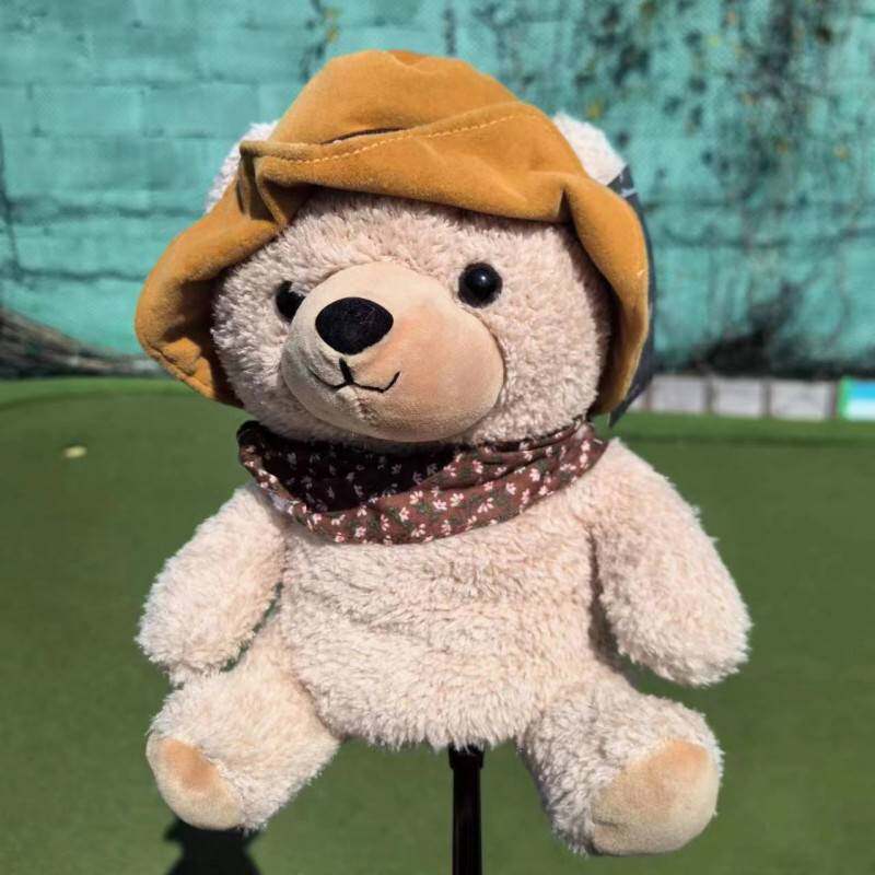 韩国INGGI高尔夫球杆套 球道木杆套 推杆卡通公仔毛绒杆头套