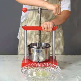 【样机打折】宜杰手动压榨机猪油渣葡萄酒渣药渣菜馅不锈钢挤水器