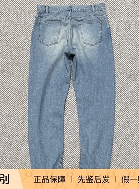 国内现货THE ROW 新款FRED JEAN蓝色宽松直筒男士简约牛仔裤折扣