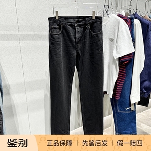 直筒牛仔裤 国内现货saint 黑色男士 25新款 折扣 laurent圣罗兰YSL