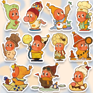 我们都是星星人贴纸Twinkle可爱卡通手机壳滴胶周边防水行李箱贴