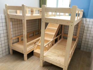 托管班实木床高低床梯柜床楼梯床双层床幼儿园午托床子母床上下床
