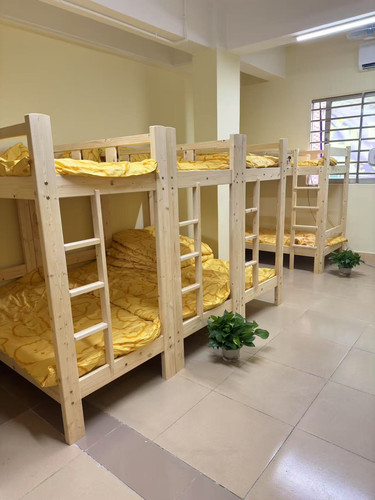 全实木小学生托管上下铺午休床