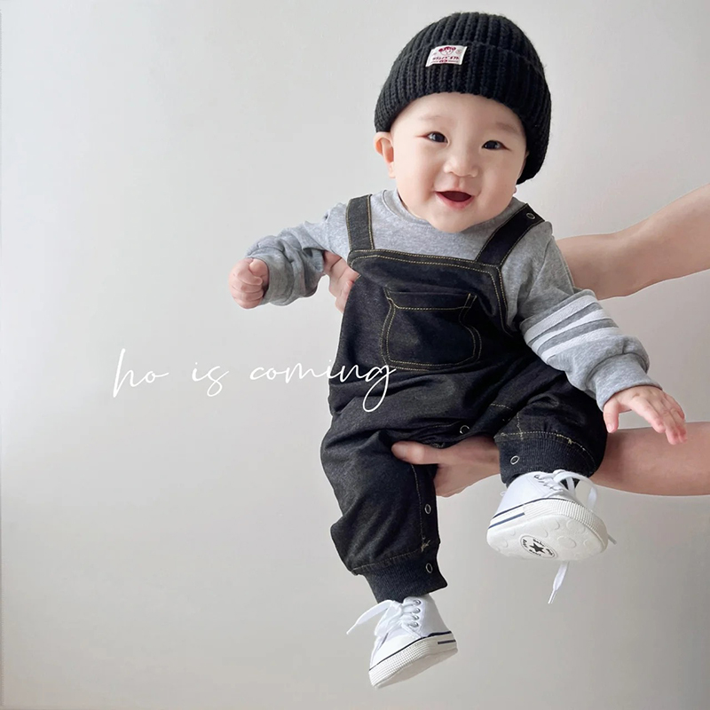 帅气新款宝宝哈衣外出服春秋季