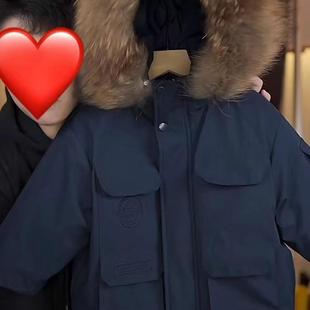 女男童冬装棉袄2024新款儿童冬季外套加绒加厚派克服一件过冬棉服