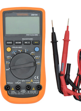 ER POWER/艾威博尔数字万用表 208104大屏显示通讯执照电力