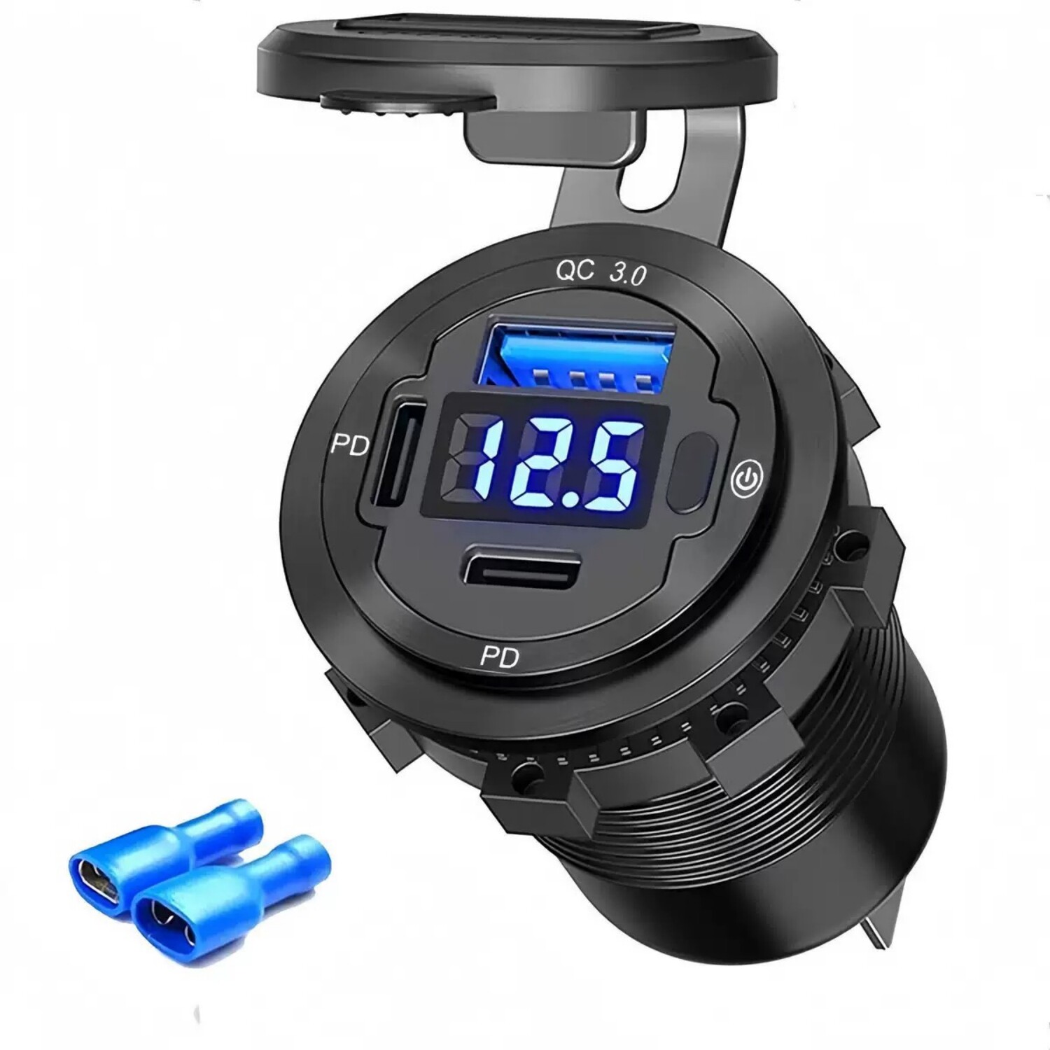 摩托车改装双PD+QC3.0车充