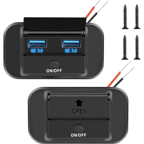 双QC3.0多功能车载充电器