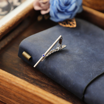 简约镶嵌铜质领带夹百搭