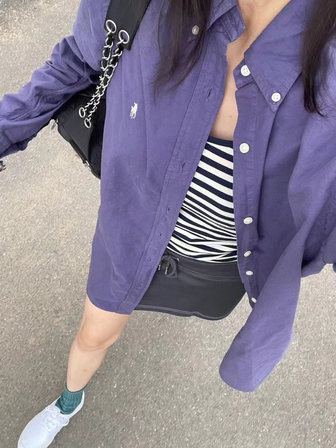 清仓不退换 她行SHEGO 经典小马纯棉衬衫 春秋冬好穿
