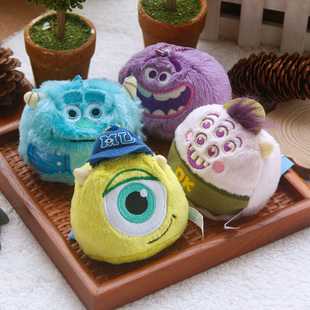 怪兽公司毛怪苏利文毛绒公仔小挂件五眼猪大眼沙包儿童礼物钥匙扣