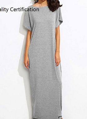 Fashion Solid Loose Dress Vestidos summer clothes for women