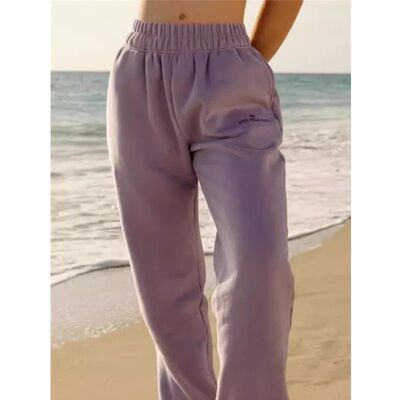 Elastic waist loose casual pants for women松紧腰宽松休闲长裤