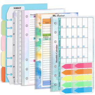 A6 Loose Leaf Notebook Refill Spiral Binder Inner Page Budge
