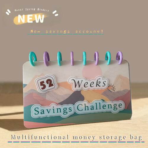 52 Week Savings Challenge 52周存钱挑战存钱笔记本 money book