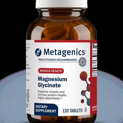 Metagenics甘氨酸镁Magnesium Glycinate麦特金尼斯活性镁高吸收