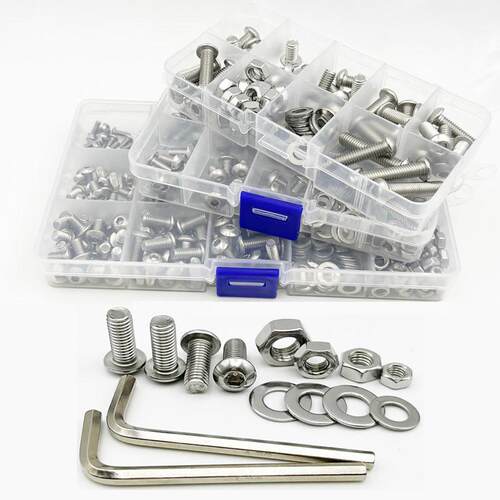 320pcs M2 M3 M4 Screws Phillips Pan Head Screws Bolt and Nut