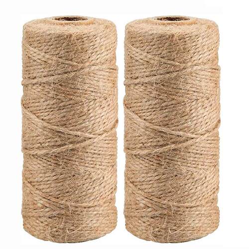 1MM 2MM Natural Vintage Jute Rope Cord String Twine Burlap