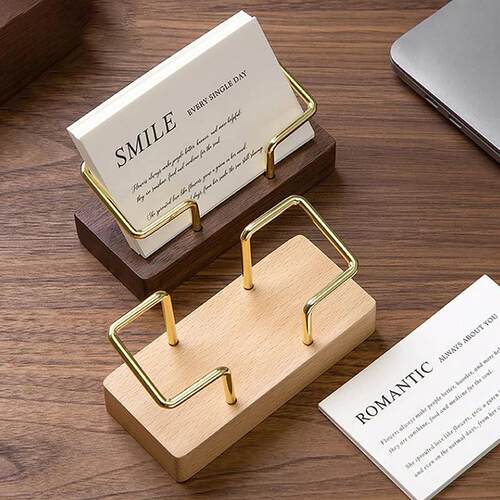 Business Card Holder Organizer Office Desk Display Stand Mem