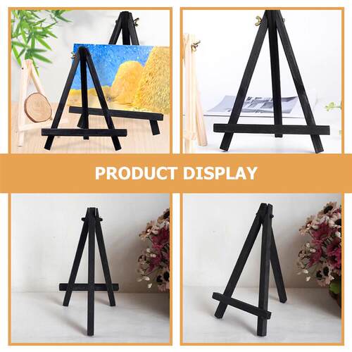 Colorful Wooden Tripod Easel Display Painting Stand Card Hol