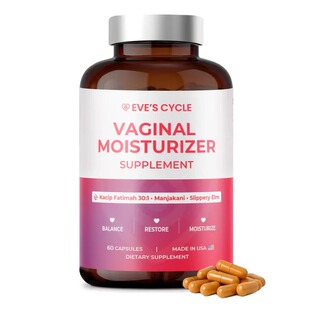 紧Z补充剂 Cycle 霜 女士滑榆树干燥60粒胶囊 私处保湿 美国Eve