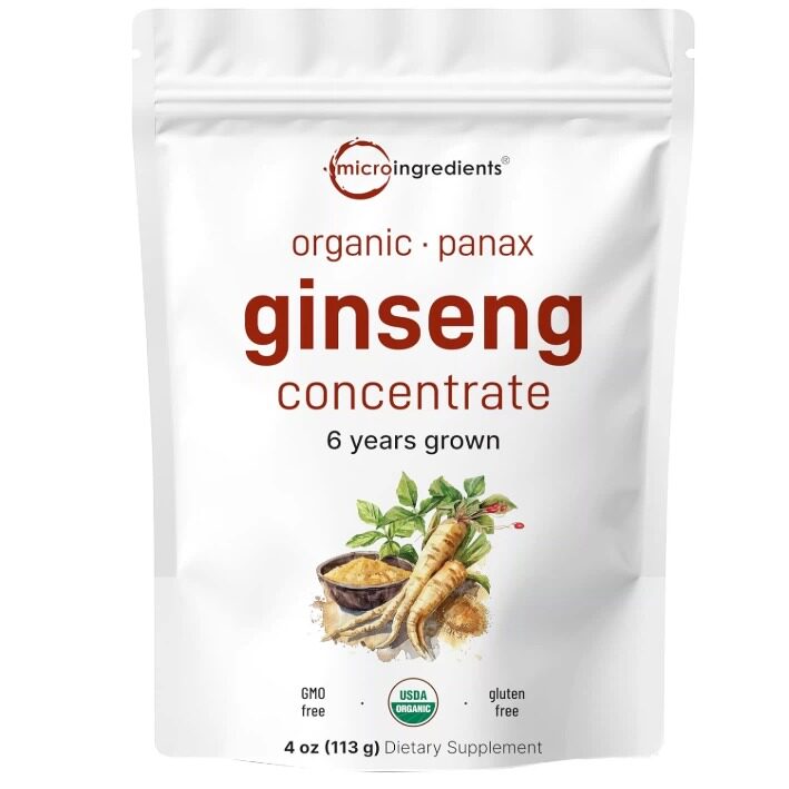 美国 Micro Ingredients高浓度人参根 200：1 提取粉末 113g