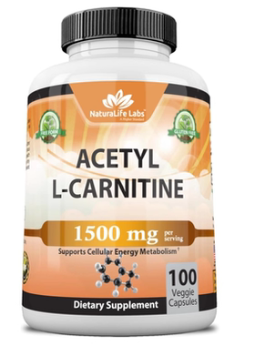 美国 NaturaLife Labs 乙酰左旋肉碱 1500毫克运动营养记忆专注力