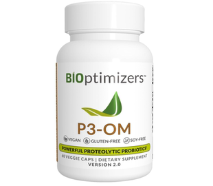 美国BiOptimizers P3-OM 蛋白水解益生元和益生菌植物乳杆菌 60粒