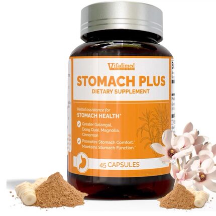 美国Stomach Plus胃衬里完整性缓解胃部不东归肉桂和玉兰 45 粒