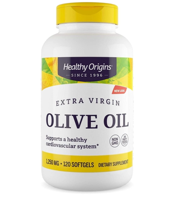 美国Healthy Origins 橄榄油1250毫克心脏血管健康补充剂120粒