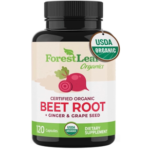 美国ForestLeaf 甜菜根16000mg强度 20:1提取物含姜葡萄籽120粒