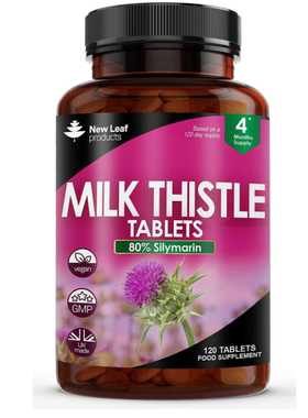 美国New Leaf Products 牛奶蓟 2000毫克 80%水飞蓟素120片