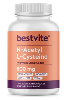 美国 bestvite 600mg N-乙酰半胱氨酸(NAC)肝脏 细胞和肺部健康