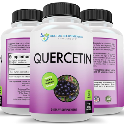 美国DOCTOR RECOMMENDED SUPPLEMENTS槲皮素补充剂1000毫克120粒