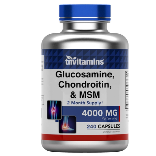 美国tnvitamins氨基酸葡萄糖 软骨素和 MSM补充剂4000毫克240粒