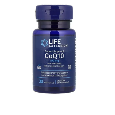 美国Life Extension加强型线粒体帮助 泛醇辅酶Q10 100毫克30粒
