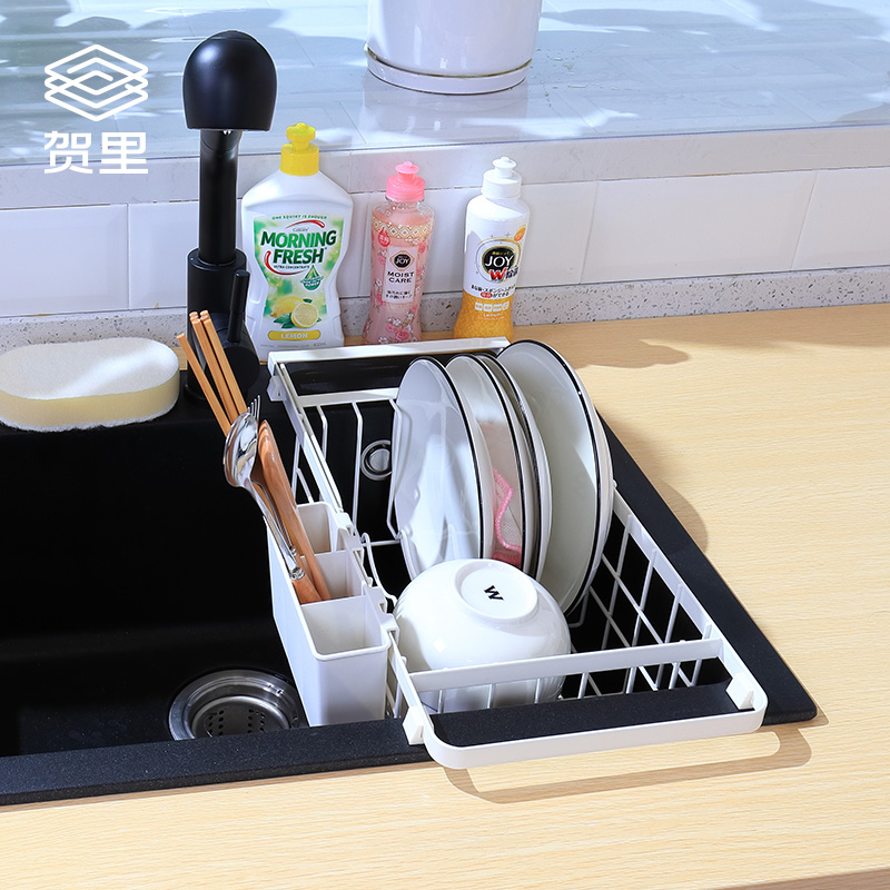 贺里伸缩厨房碗碟盘架子收纳置物架券后58.00元