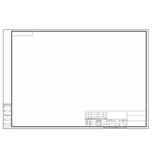A4有框绘图纸工程机械建筑园林设计带框制图纸印框设