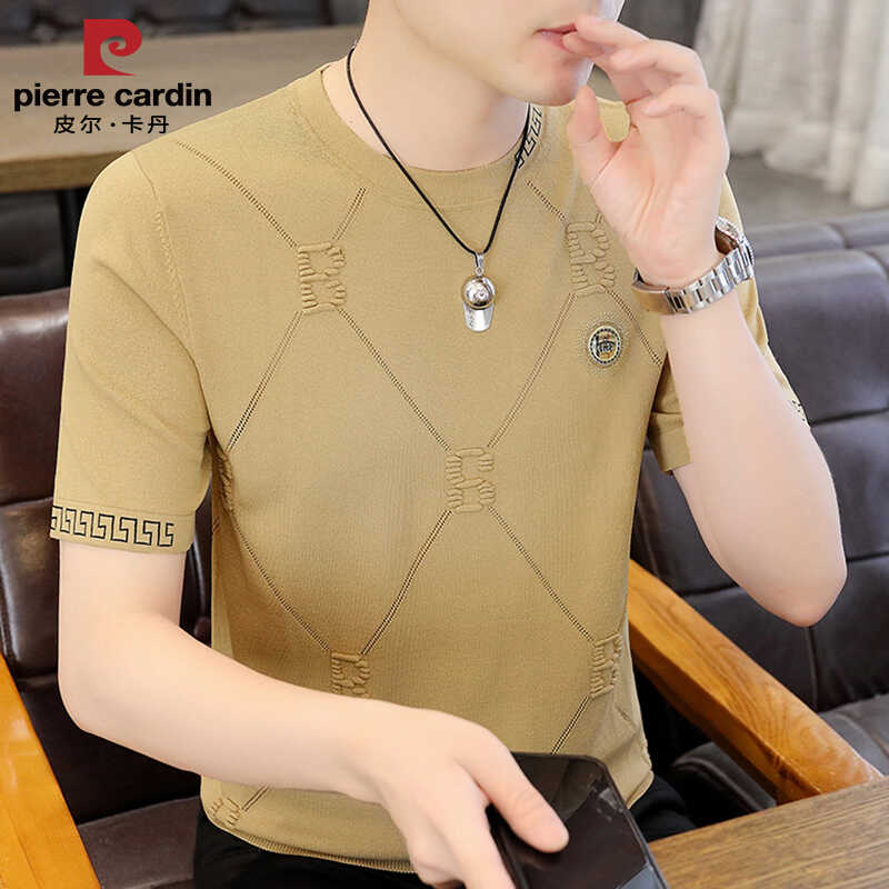 皮尔卡丹夏季时尚男士薄款t恤潮