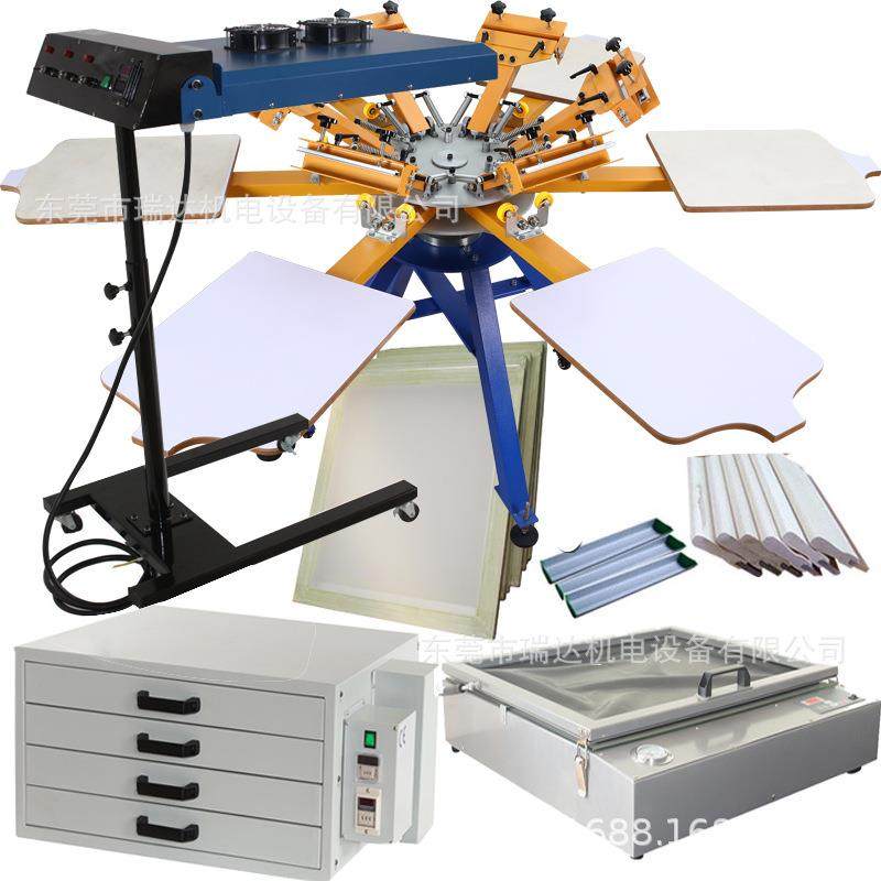 厂家出售 布料丝网印机器 无纺布丝网印刷机 手动服装丝印机 多色