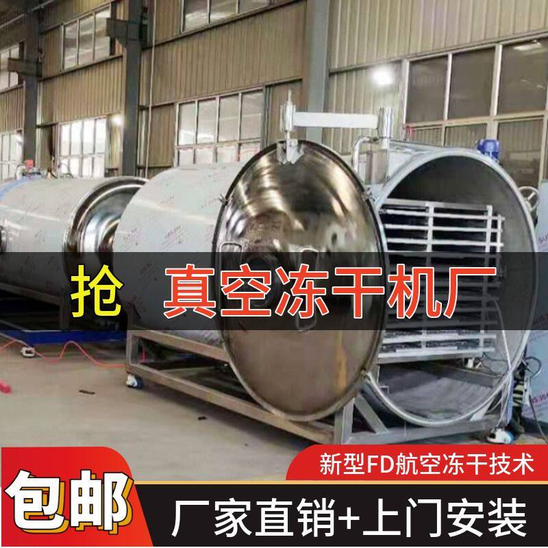 10平冻干机 胶原蛋白冻干粉设备生产线 面膜真空低温冷冻干燥机厂