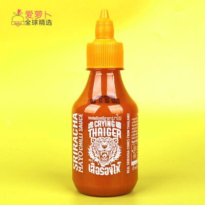 泰国虎啸Sriracha Crying Thaiger是拉差蛋黄酱224g咖哩调味酱