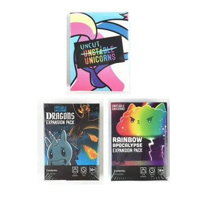英文版Unstable Unicorns 桌游卡牌 愤怒的独角兽基础 扩展 现货