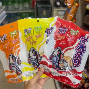 5袋泰国711便利店Taro鳕鱼条鳕鱼丝本土原版香辣休闲零食品