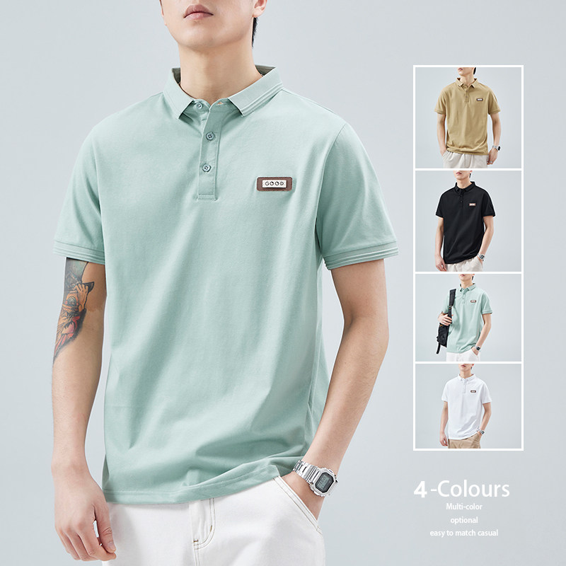 2024夏装男士Polo衫夏季短袖T恤有领男装青年帅气休闲上衣服丅桖