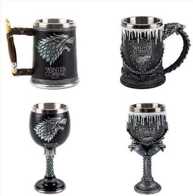 Game of Thrones Tankard Stainless Steel Resin Cups Beer Mug